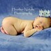 ROYAL BABY Newborn Lace Crown in Silver and Blue - Perfect Photography Prop