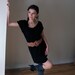 Black Tunic Party Dress with Cowl Neckline - Free US Shipping - Donation to UNICEF - Item MM-DRT13-17B1