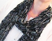 Scarf - Evening Sky Super Long Hand Knit