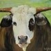 Reproduction 6x8 Print-Sam-Original Cow Painting by Cheri Wollenberg