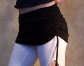 Black GG Booty Cap Skirt