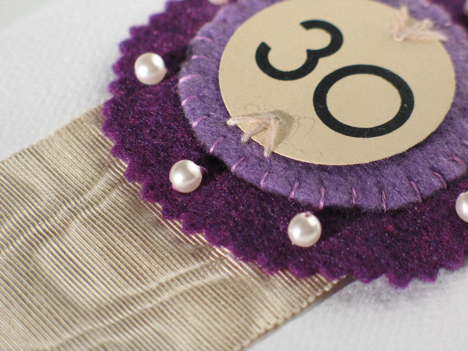 SALE - 30th birthday ribbon