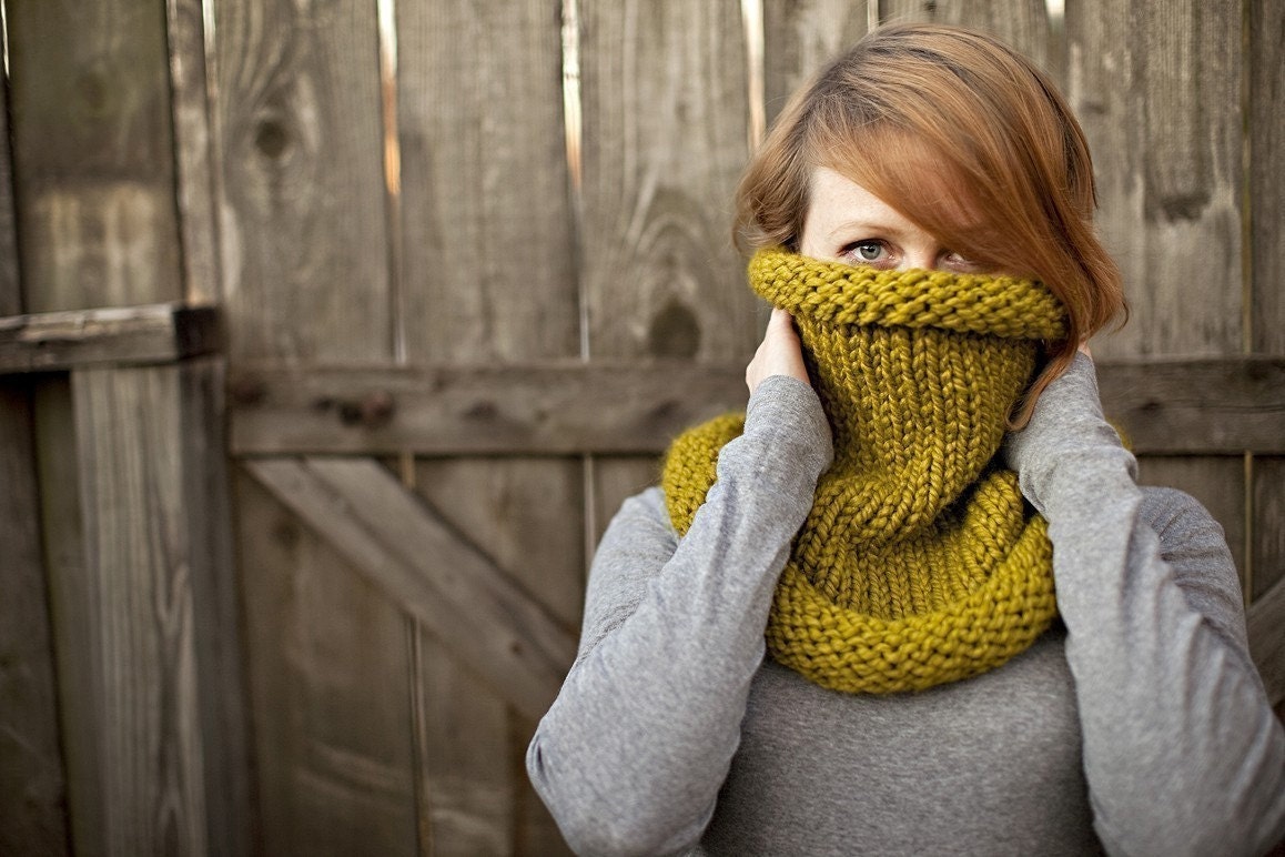 Cozy Cowl in Chartreuse