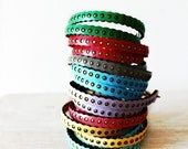 SALE ---- Leather Bracelet with Chain