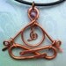 Little Yogi - with amethyst - meditating on inner music - aquarius birthstone - February birthstone -neckace - yoga jewelry - zen