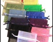 250 3x4 Sheer Organza  Bags - Any Assortment YOU CHOOSE - Great for Party/ Shower favors- Sachets
