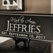 Personalized Family Name Sign Plaque Established Family Sign 8x24 Carved Engraved Wall Sign wedding or anniversary gift