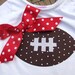 Iron On TEAM SPIRIT Appliques - Football with Ribbon