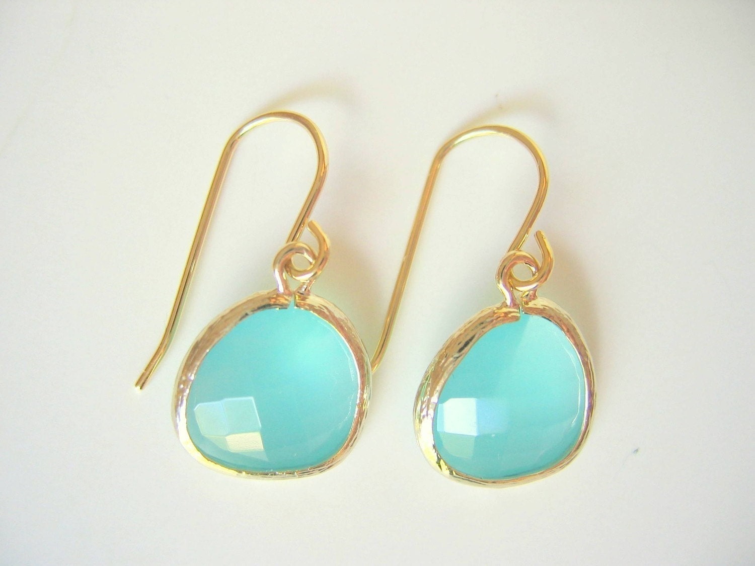 Aqua Earrings, Bridesmaids Jewelry, Bridal Jewelry