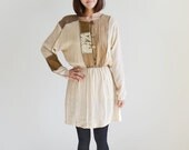 Vintage SPENCER ALEXIS ivory tunic dress. (SALE)