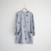 Vintage 1980s grey dress with kimono sleeves.
