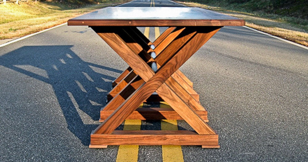Reclaimed Wood Dining Table - The Kinzua - Custom Furniture
