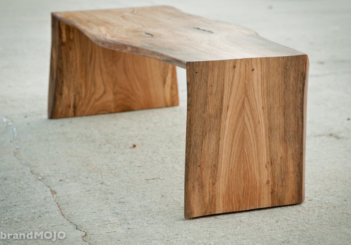 Live Edge Coffee Table - Folded Bole - Custom Furniture