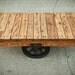 RESERVED for Lisa Genest: Original Industrial Factory Cart Coffee Table - 54L x 27w x 16.5t salvaged furniture steampunk living room