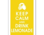 Keep Calm and Drink Lemonade-13x19 Poster (Featured in Canary Yellow) Buy 3 and get 1 Free - KeepCalmShop