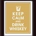 Keep Calm and Drink Whiskey-8x10 (Barrel Glass with Ice) (Golden Chariot Featured) Buy 3 and get 1 FREE