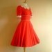 Red Cotton Prairie Dress - by Dig For Victory