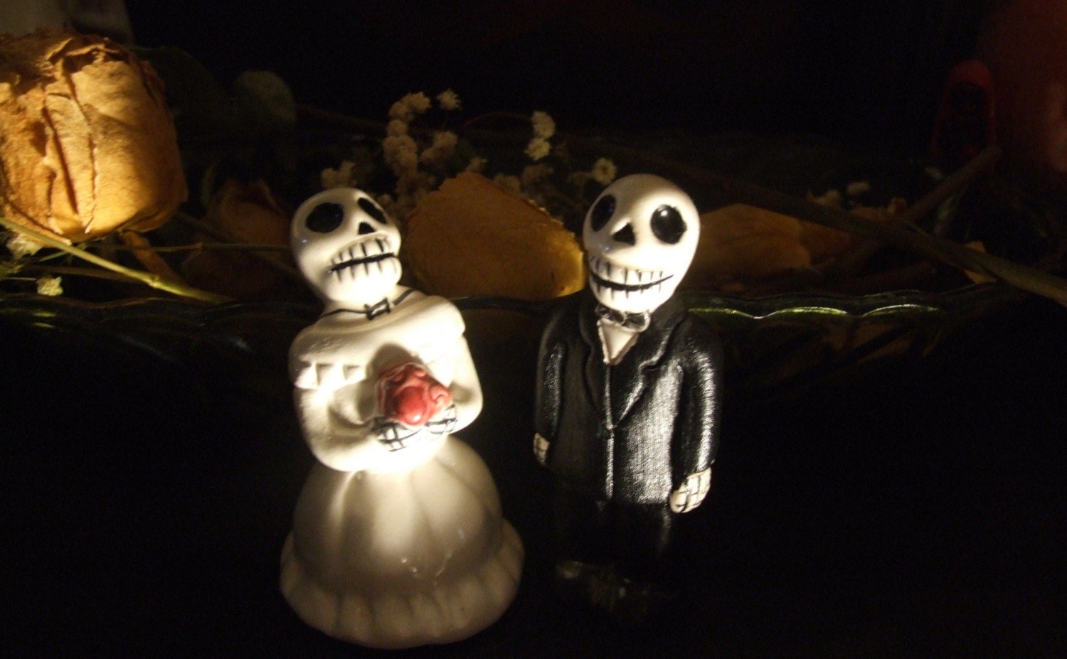 Dia de los Muertos Wedding Couple Soap Set In Handmade Coffin Box By doktorbatcakes/FeMaledictions - Descent