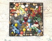 mixed media mosaic - wall art - home decor