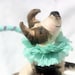 Ooak- Spun Cotton Decor - Jack Russell Terrior- Circus Dog -Hula Hoop-