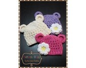 Bear Hat Crochet Pattern - MONA & OTHELLO - 116