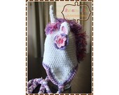 Unicorn Hat Crochet Pattern - GLIMMER - 115