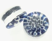 2g,1g,0g,00g,7/16",1/2" or 5/8" inch ARCTIC FLOW Ear Plug Gauges for Stretched Ears 100% Hard Glass