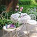 Antique Ice Cream Parlor Chair. Victorian Accent Chair.  SHabby CHic WHite. Iron and wood Seat