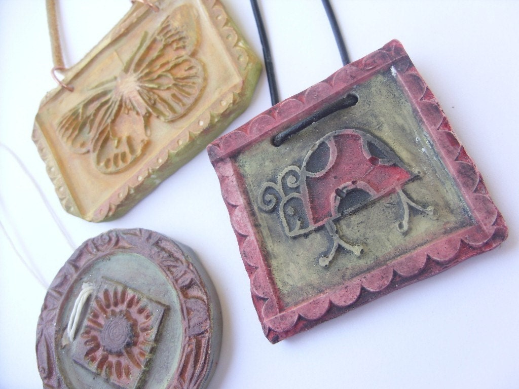 No Kiln Plaster Pendant Tutorial- DIY- How To in PDF Format- E-Book