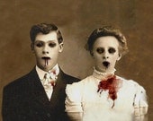 Zombie Love, Wedding Portrait - XLarge Fine Art Print 13 X 19
