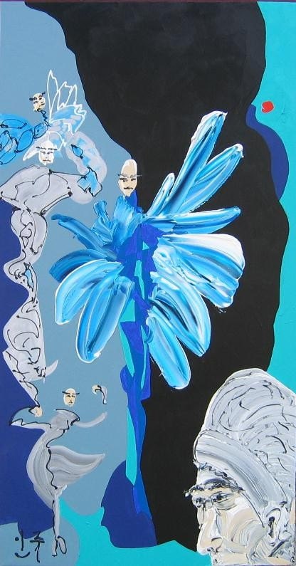 Abstract representational Painting of Flight