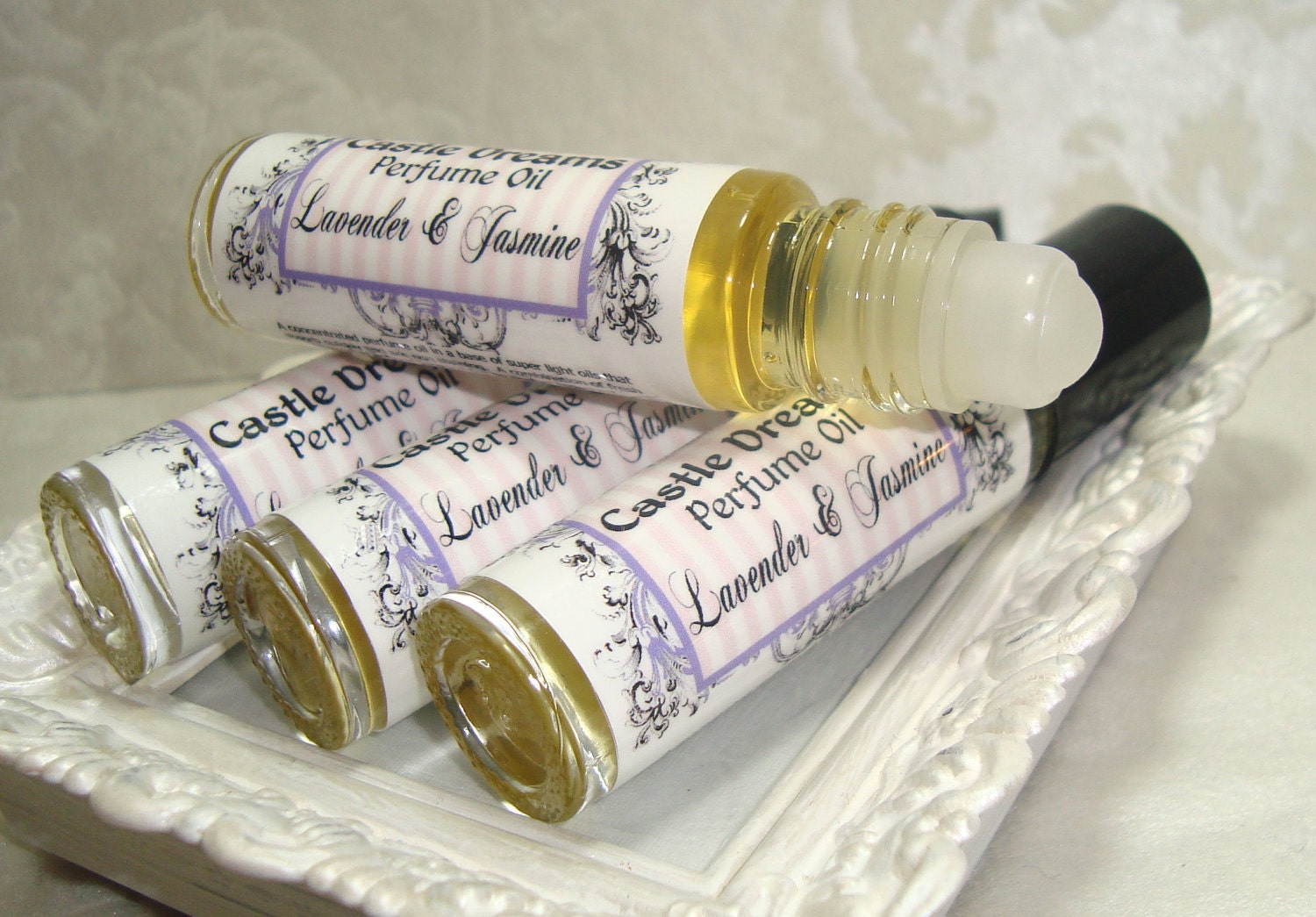 Lavender and Jasmine Perfume Oil, Vegan Perfume Oil, Roll On Perfume Oil, Castle Dreams