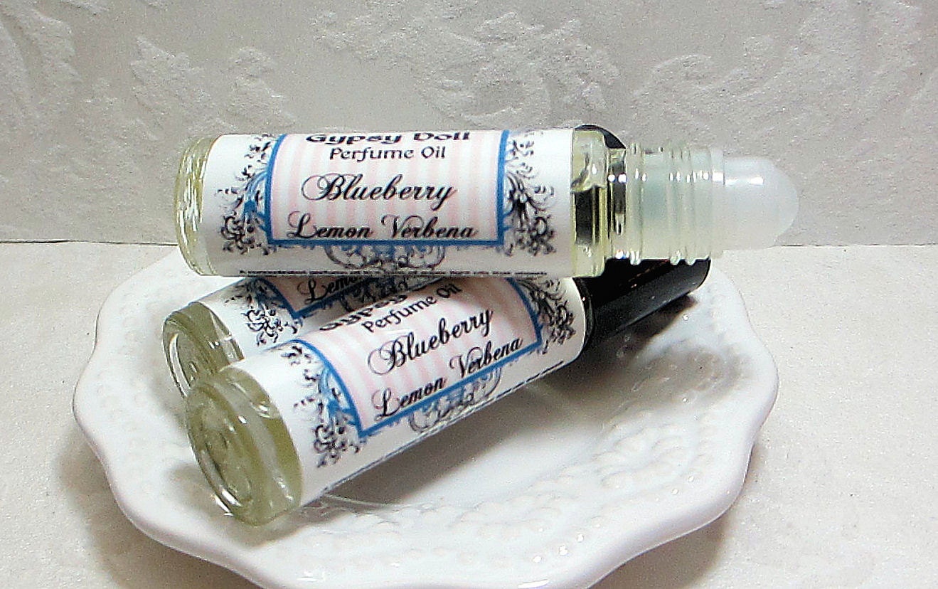 Blueberry Lemon Verbena Perfume Oil, Vegan Perfume Oil, Roll On Perfume Oil, Gypsy Doll