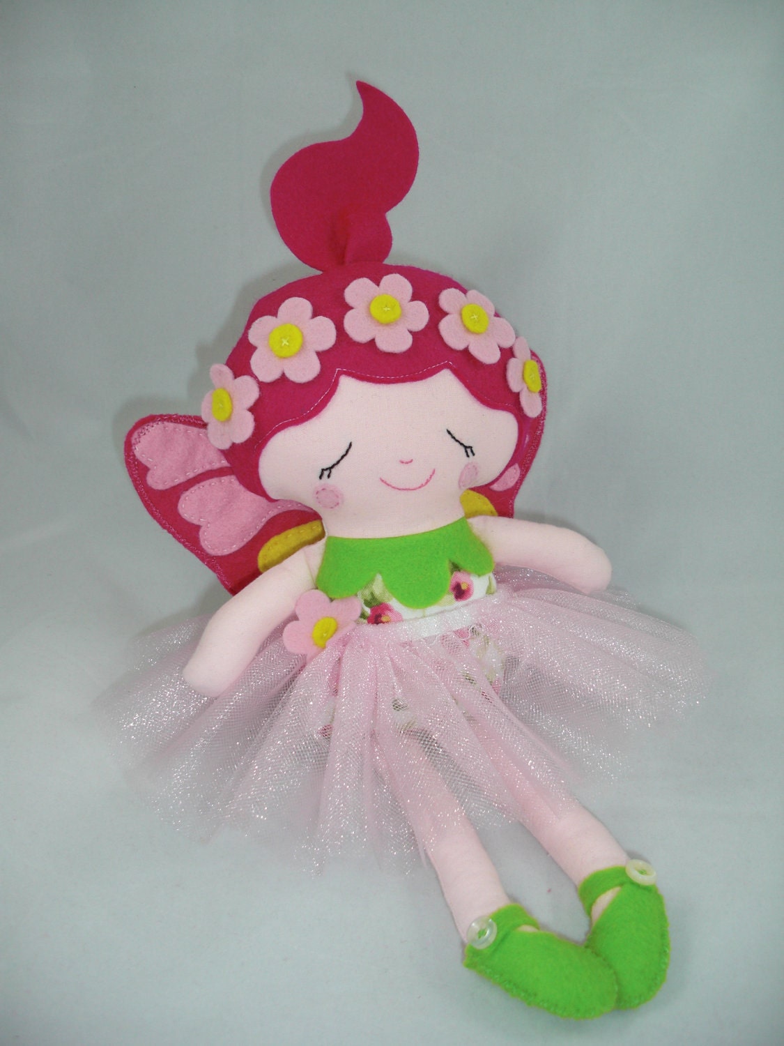 Fairy Doll, Flower Fairy, Cloth Fairy Doll Made to order