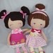 Custom Cloth doll, baby doll, dress up doll