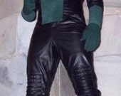 Green Lantern Kyle Rayner Leather Suede Jacket Pants Deluxe Costume