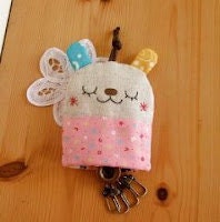 DIY Bunny Key Purse Kit. Includes ALL Materials and Pattern.