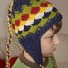 Knitted 2T to 4T Toddler Earflap Beanie Hat - yellow, vanilla, sand, air force blue, pistachio green