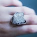 quartz crystal cluster ring