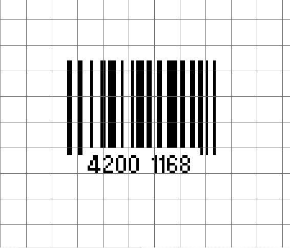 PDF Pattern, Barcode Counted Cross Stitch