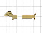 PDF Pattern, Too Long Dachshund Counted Cross Stitch