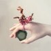 textile ring - freeform coral fiber ring - contemporary textile artist Mandy Besek