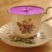 Teacup Candle - Royale Garden China Violets Bone China Soy Wax Tea Cup Candle - your choice scent
