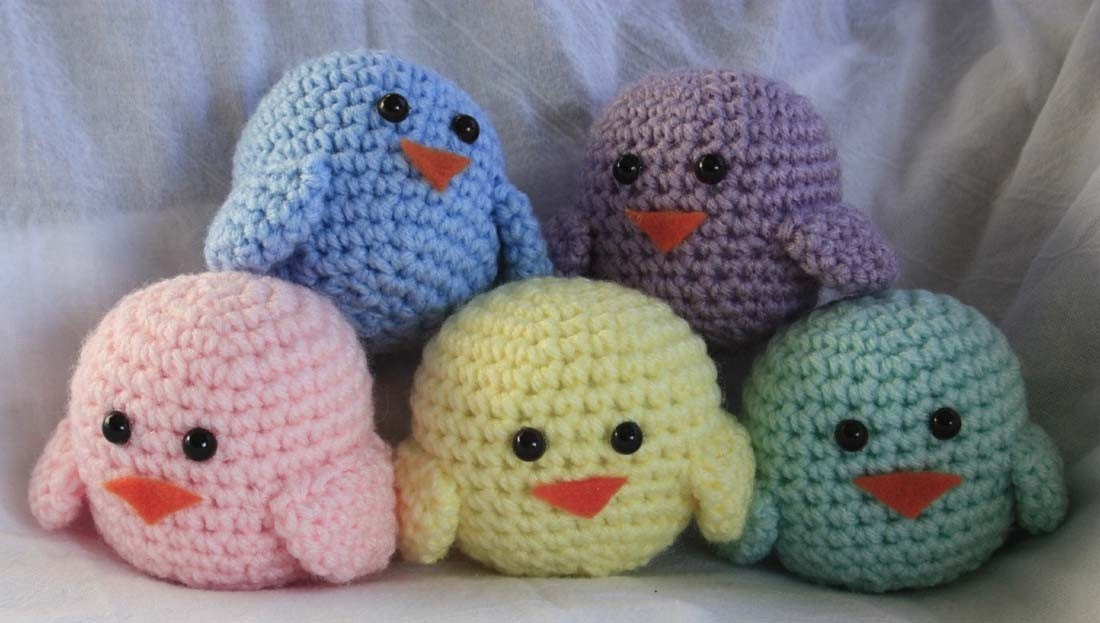Crochet Birds (pastel colors)