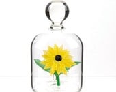 Glass Flower in a Jar - Sunflower