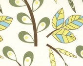 Sugar Pop - Cream leaves - Liz Scott - Moda -1 yard