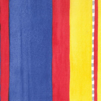 Robotics - Stripe in royal blue/red - Moda -1 yard
