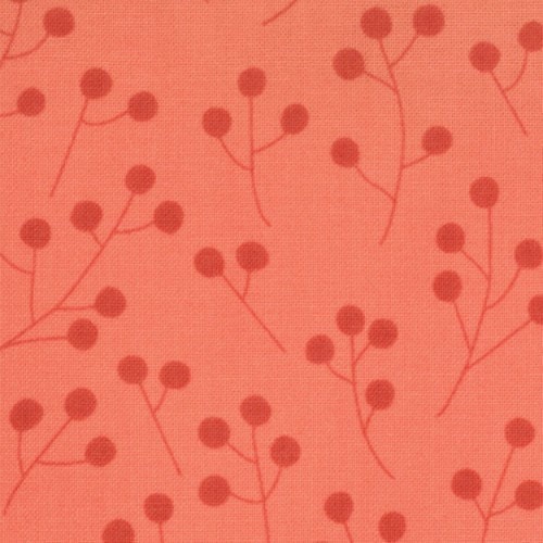 Sugar Pop - Mod buds on orange - Liz Scott - Moda -1 yard