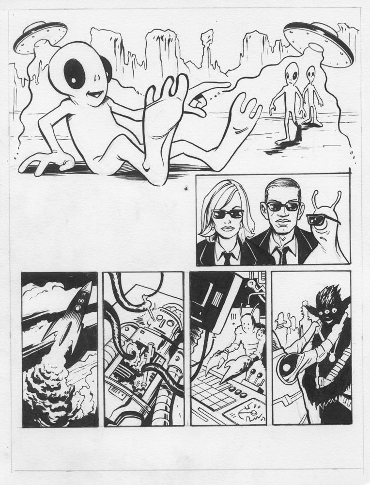 Aliens comics page by Ben Dewey