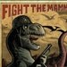 FIGHT THE MAMMALS propaganda poster by The Tragedy Series' Ben Dewey.